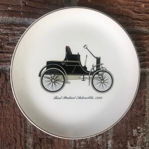 Vintage First Packard Automobile 1899 23 Karat Gold Trim Rim by Salem China 7.5”